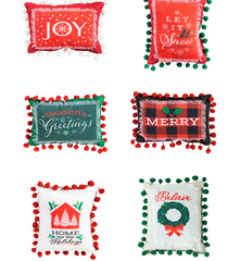 Holiday Sentiment Mini Pillows