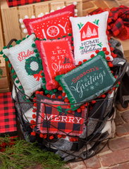 Holiday Sentiment Mini Pillows