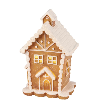 Lighted Iced Gingerbread Figurine