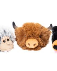 2-in-1 Fetch Ball Dog Toy-Highland Cow