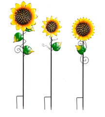 Radiant Sunflower Garden Stake