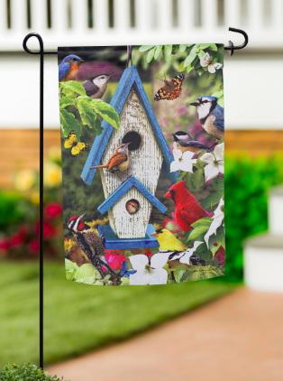 Summer Song Suede Garden Flag
