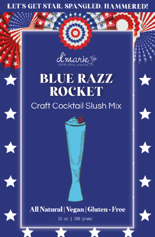 Blue Razz Rocket  Craft Cocktail Slushie
