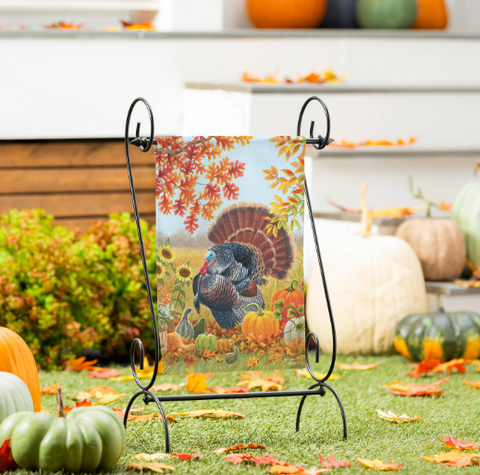 Harvest Garden Suede Garden Flag