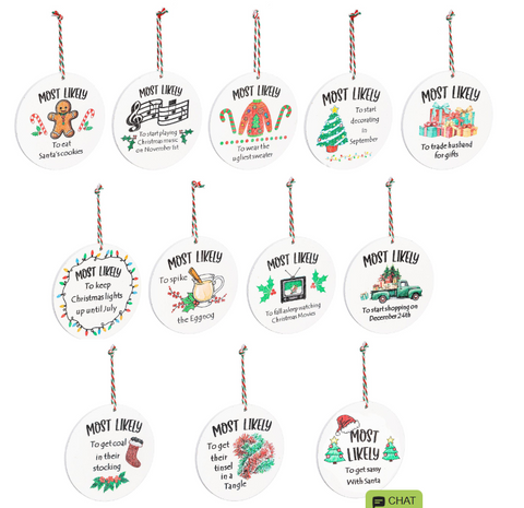 Most likely to... Ornaments