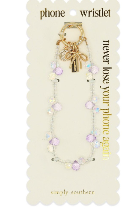 Phone Wristlet- Trio Purple