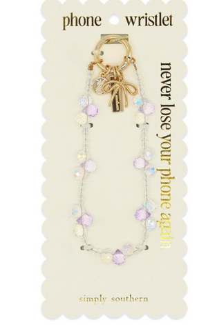 Phone Wristlet- Trio Purple