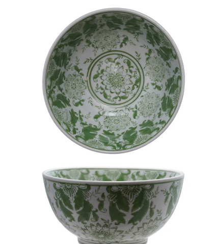 Green Stoneware Bowl | Hazel Mazel