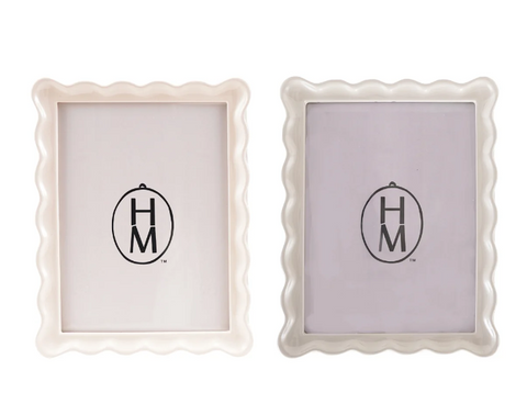 Hazel Mazel Resin Scalloped Photo Frame