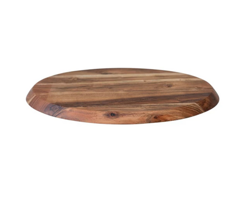 Round Acacia Wood Serving Tray