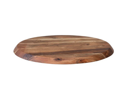 Round Acacia Wood Serving Tray