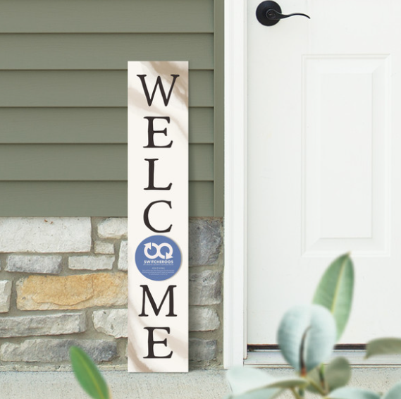 Switcheroos Porch Sign - Welcome White