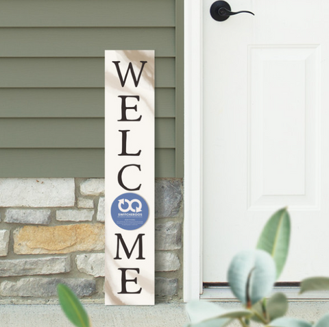 Switcheroos Porch Sign - Welcome White