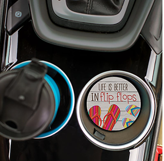 Car Coasters - Life Is Better In Flip Flops