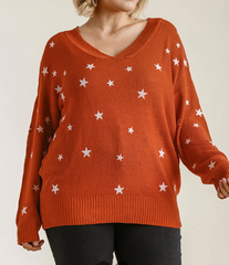 Star Stamped Sweater