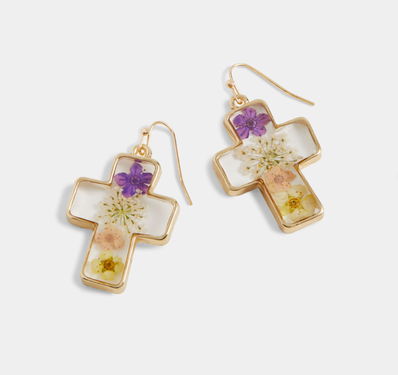 Pressed Flower Earrings