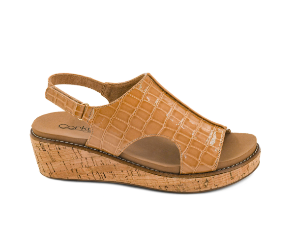 Volta ll- Caramel Patent Croco