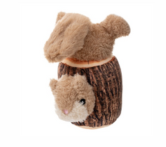 Territory Dog Plush Animated Squirrel In A Log