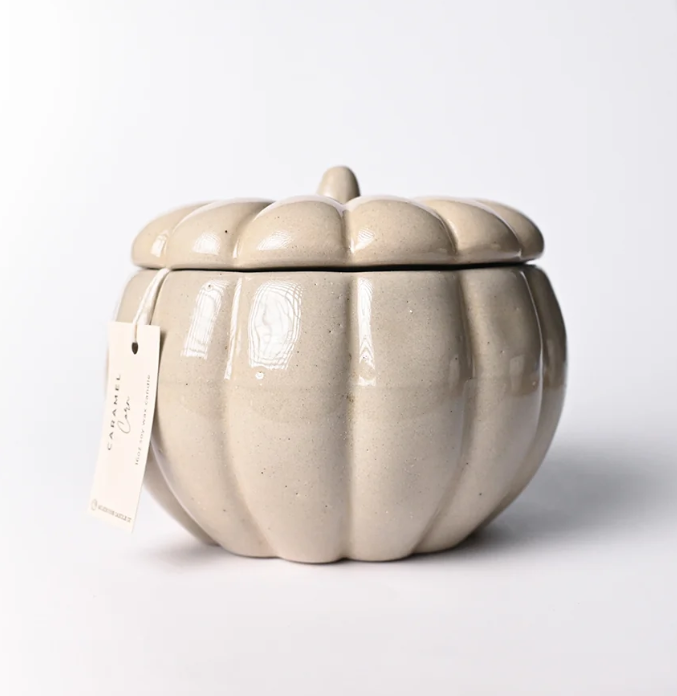 Ceramic Pumpkin 16 oz: Caramel Corn