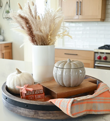 Ceramic Pumpkin 16 oz: Caramel Corn