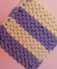 8" Crocheted Pot Holder-4 styles