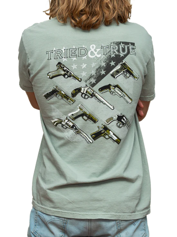 Tried and True Brand  Pistol Flag Shirt