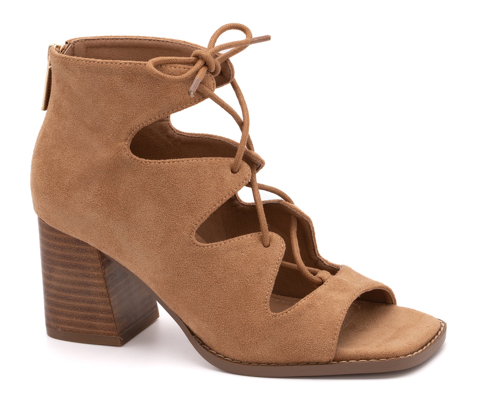 Wally-Camel Suede Heel