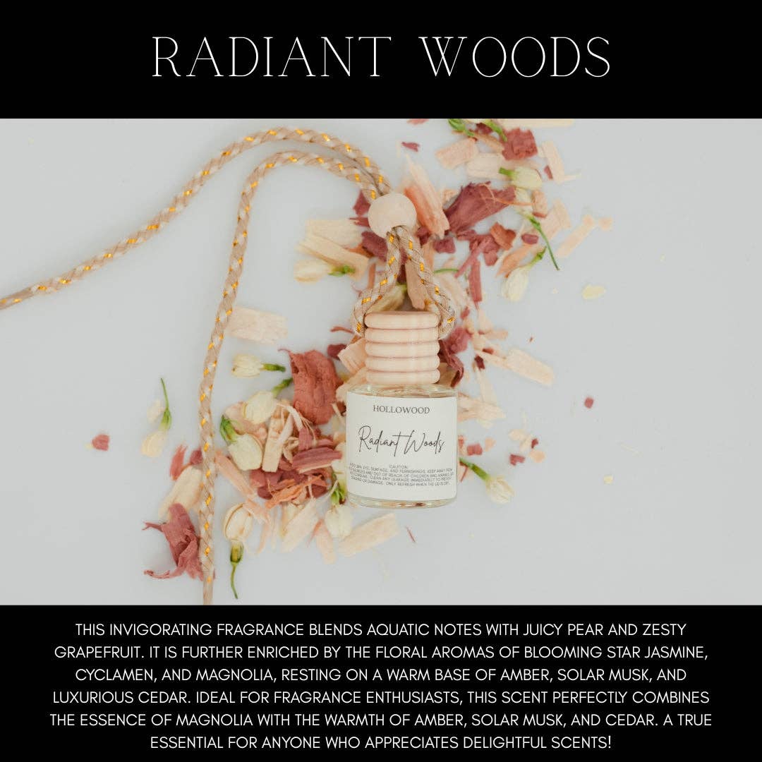 CAR DIFFUSER: RADIANT WOODS