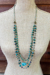 Camden Necklace African Turquoise