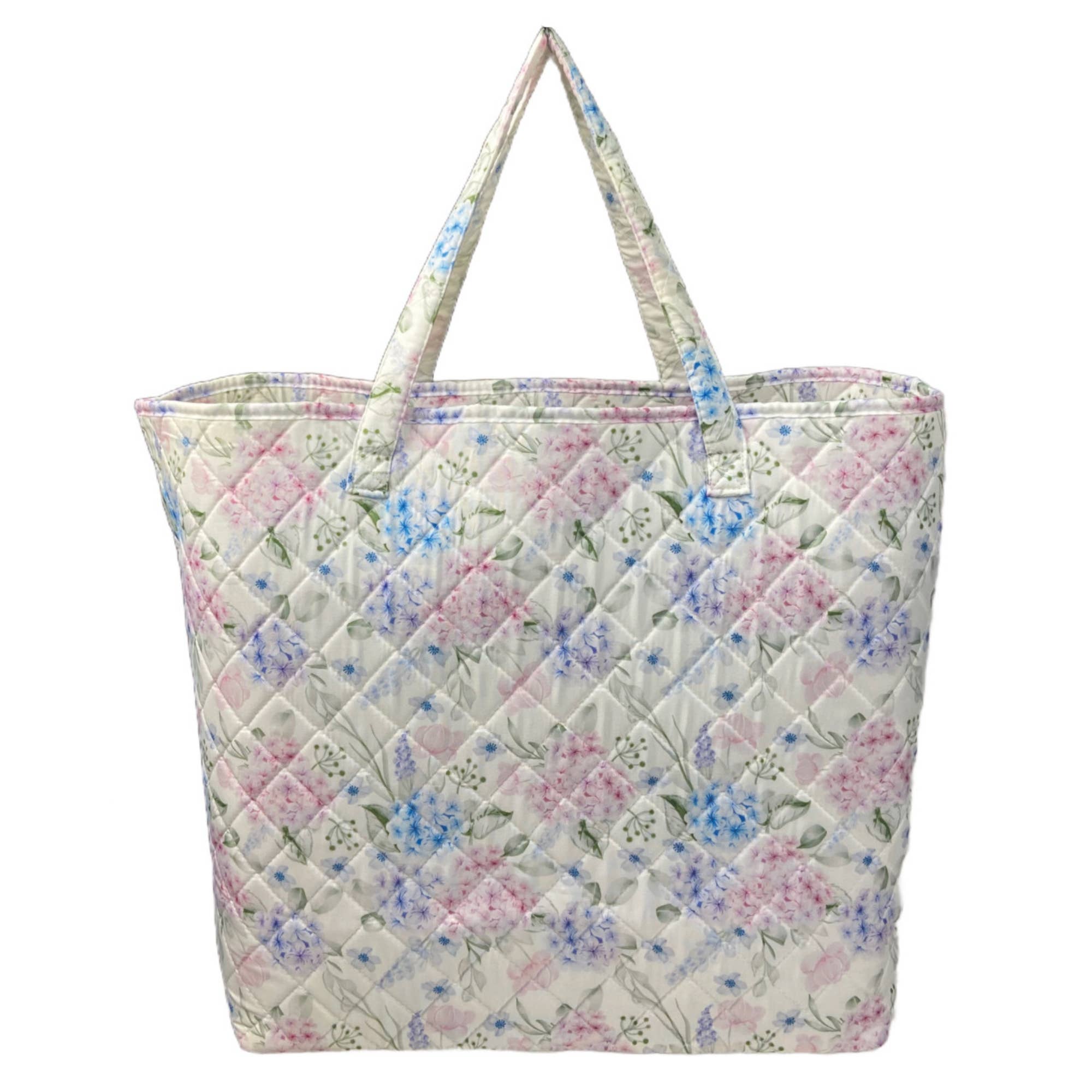 "Royal Hydrangea" Designer Quilted Tote Bag