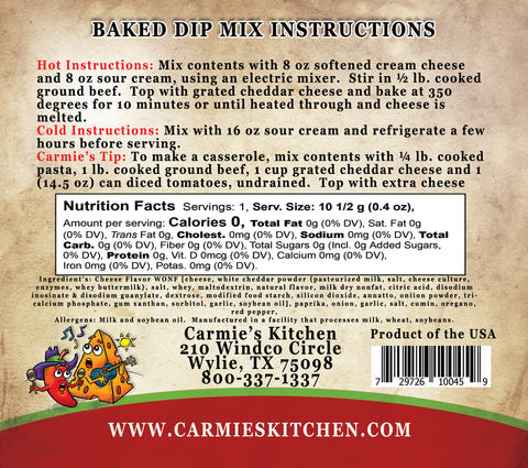 Baked Chili Cheese Dip Mix