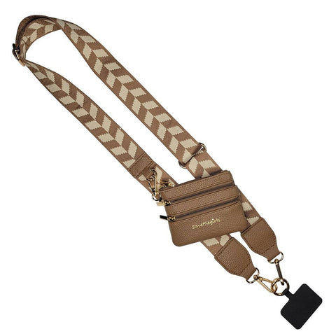 Save The Girls - Clip & Go Crossbody Strap w/Zippered Pouch: Leopard