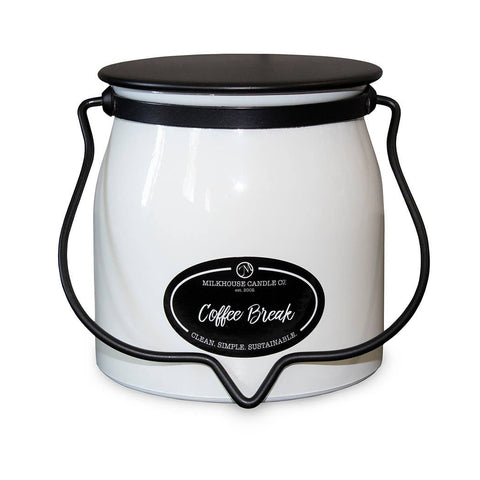 Milkhouse Candle Company - 16 oz Butter Jar Candle: Coffee Break