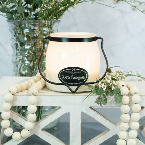 Milkhouse Candle Company - 16 oz Butter Jar Candle: Jasmine & Honeysuckle