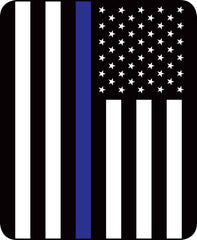 "Police Department Flag"  Blanket