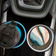 Ceramic Car Coaster-Blue Abstract