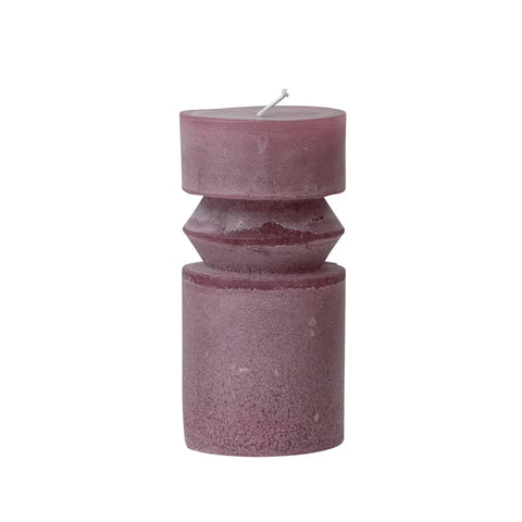 Unscented Totem Pillar Candle-Pinot Color
