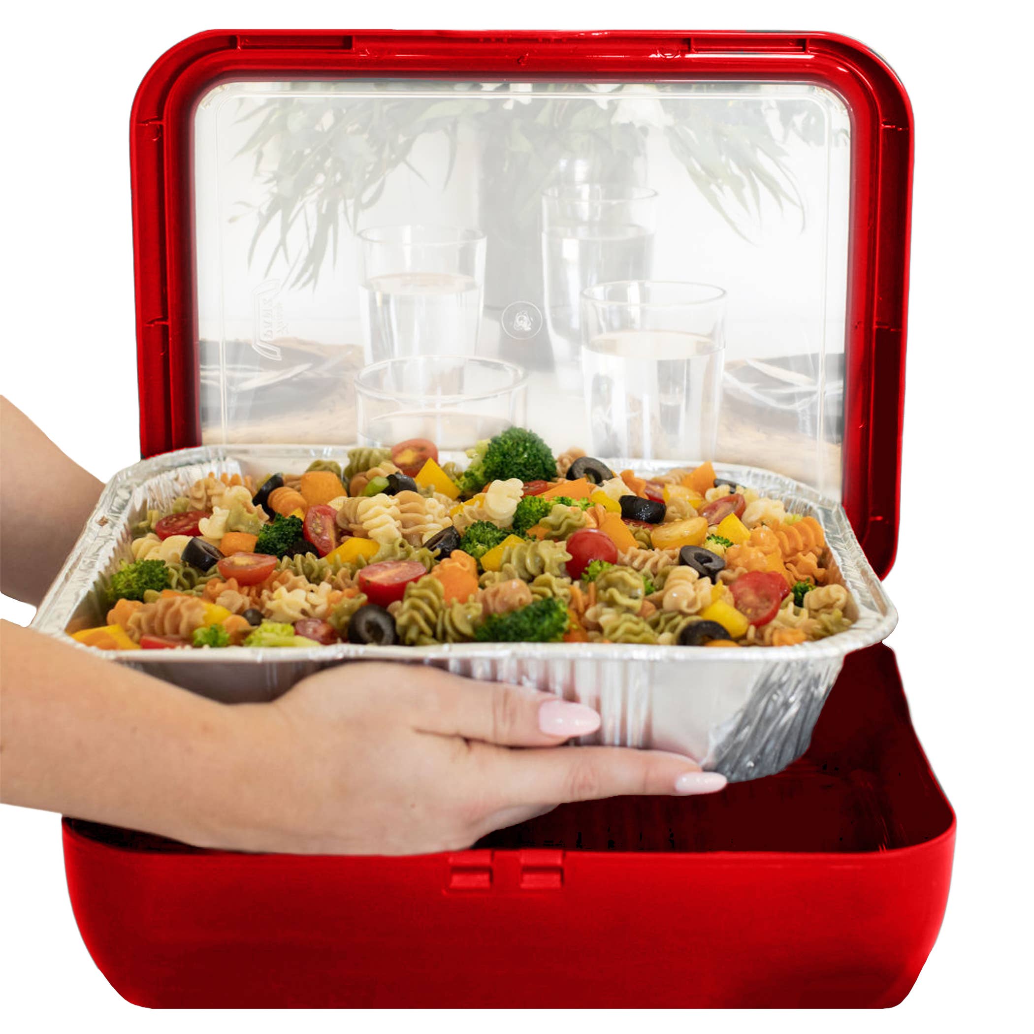 Fancy Panz - Classic Set - Pan Frame w/ Lid & Serving Spoon - Red