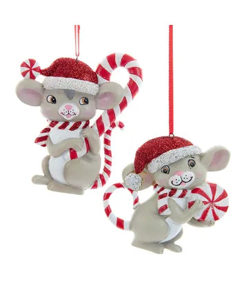 Peppermint Mouse Ornaments