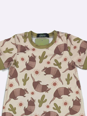 Clover Cottage - Armadillo Boy Romper