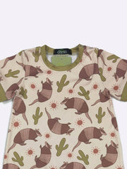 Clover Cottage - Armadillo Boy Romper