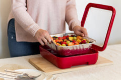 Fancy Panz - Classic Set - Pan Frame w/ Lid & Serving Spoon - Red