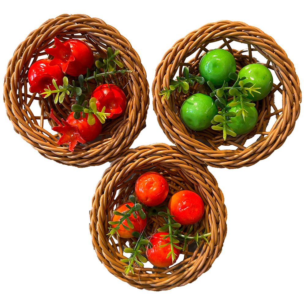 Country Fruit Basket Fridge Magnet Novelty