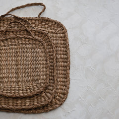 Hand-Woven Bankuan Trivets with Handles