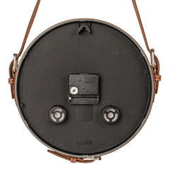 Plastic Hanging Wall Clock w/ Adjustable Leather Strap