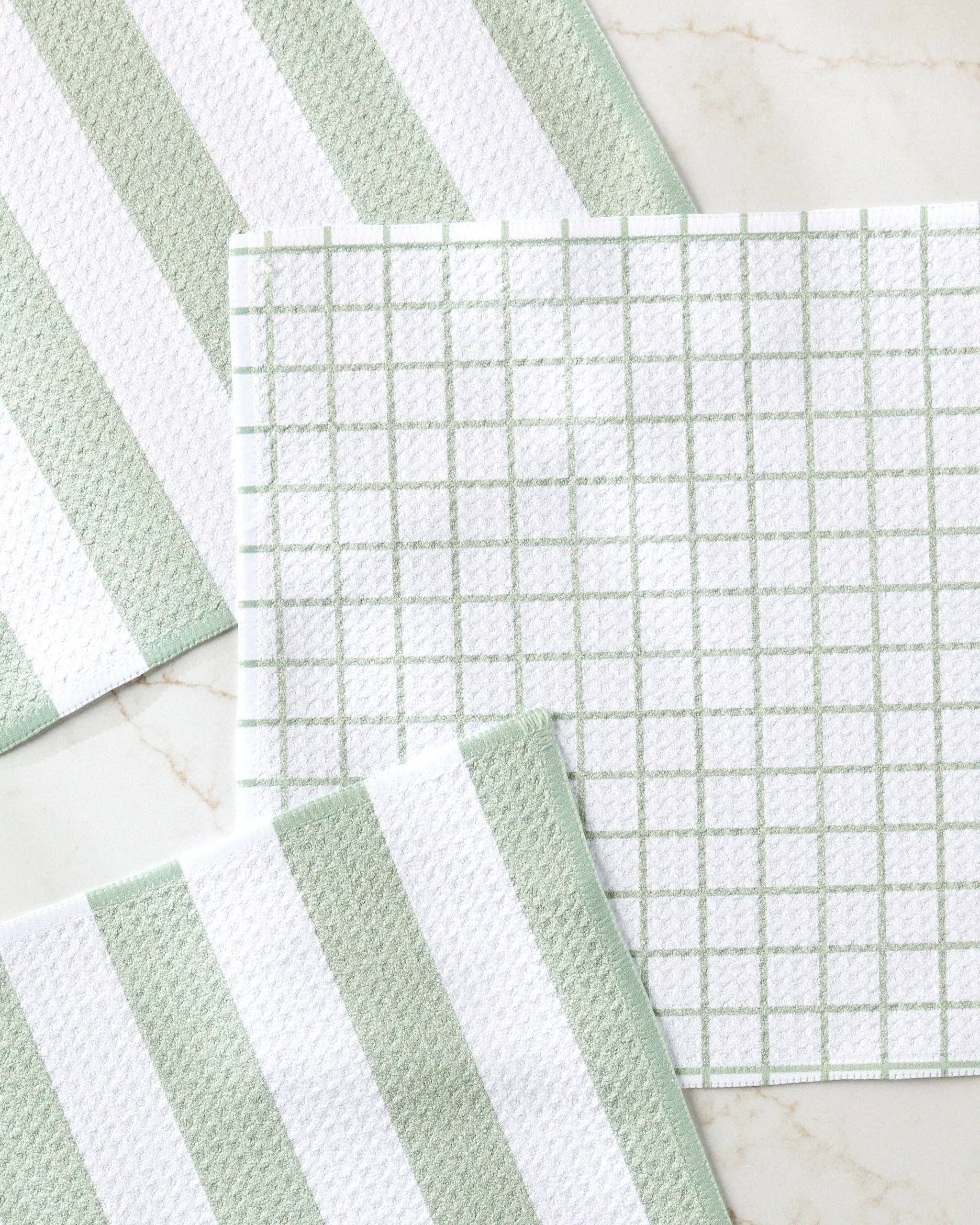 Geometry - Sweet Mint Dishcloth Set