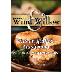Wind & Willow - Bacon Stuffed Mushroom (cs 12) - Savory Cheeseball Mixes