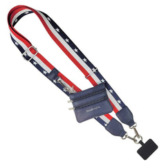 Save The Girls - Clip & Go Crossbody Strap with Pouch - Fun Patterns: Paw Tracks