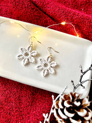 Snowflake Clay Earrings