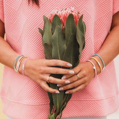"Embrace" Bright Pastels with Silver Sea Turtle Charm Hair Tie Bracelets: Large
